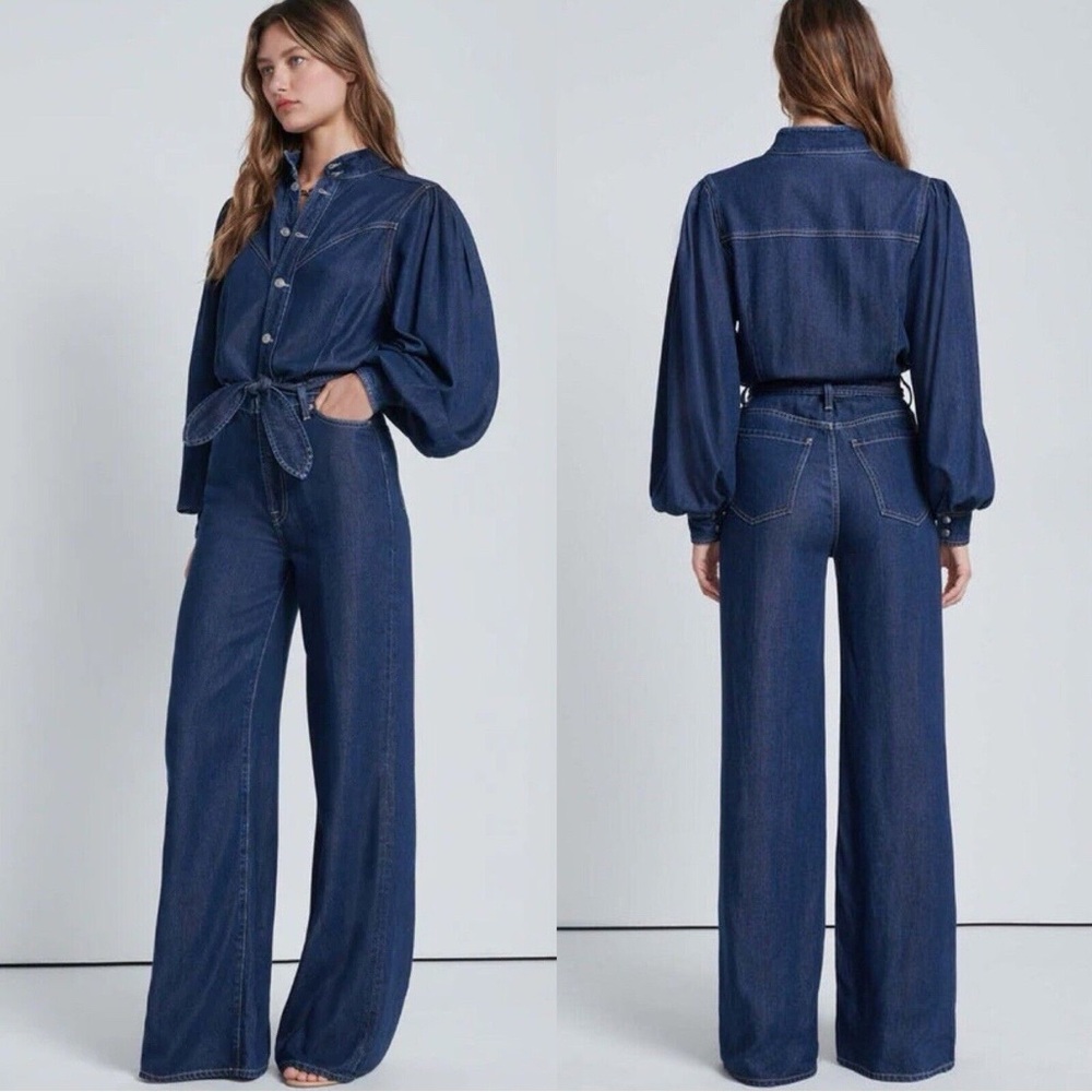 Elegant Navy Denim Jumpsuit